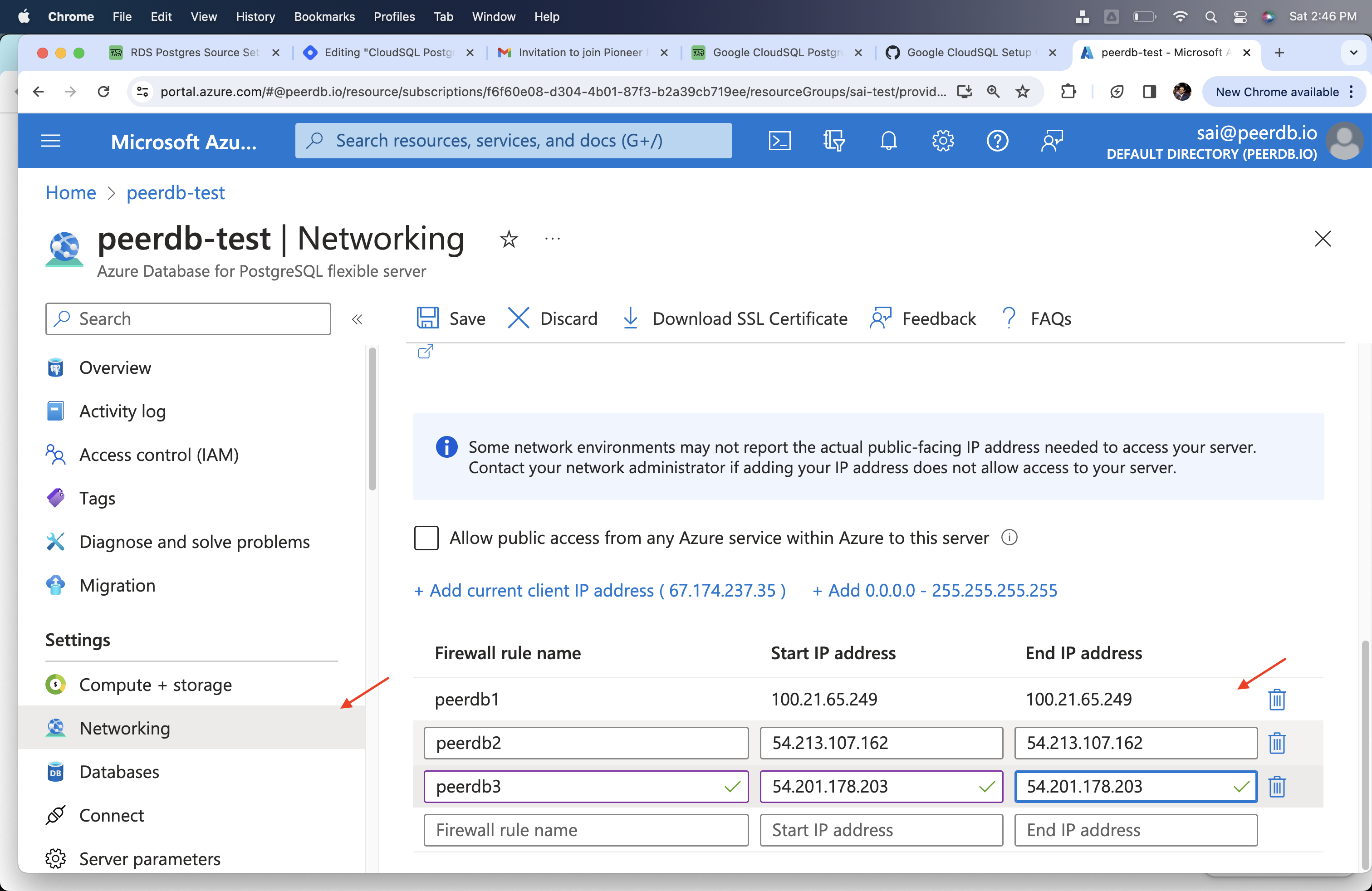 Add ClickPipes IPs to Firewall